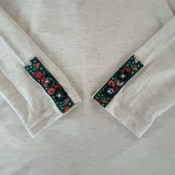 Matilda Jane Narrator Tunic Ivory Cream Floral Embellished Size Small - Picture 6 of 12